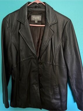 Wilsons Leather Women's Blazer Black 2006